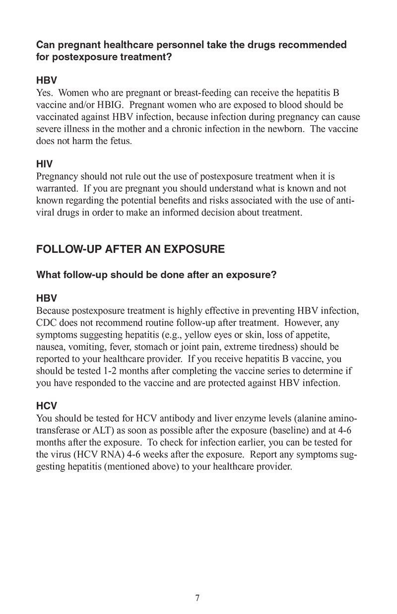 Exposure to Blood